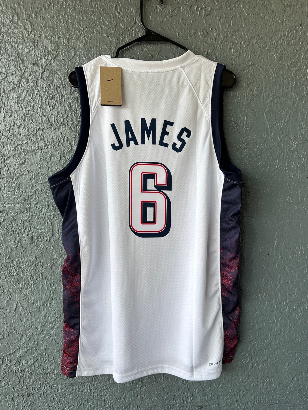 USA Basketball LeBron James #6 White Olympic Jersey Men